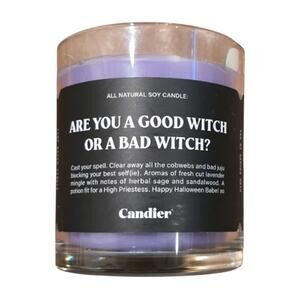Candier Good Or Bad Witch Candle Soy Based NEW